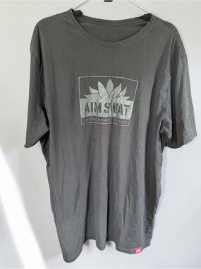 Aim SWAT Faith Honor Justice Graphic T-Shirt Black Christian Tactical Tee Unisex